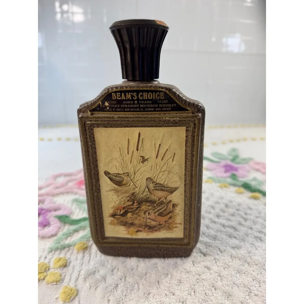 Vintage Beam's Choice James Lockhart Woodcock Bird Bourbon Whiskey Decanter 11